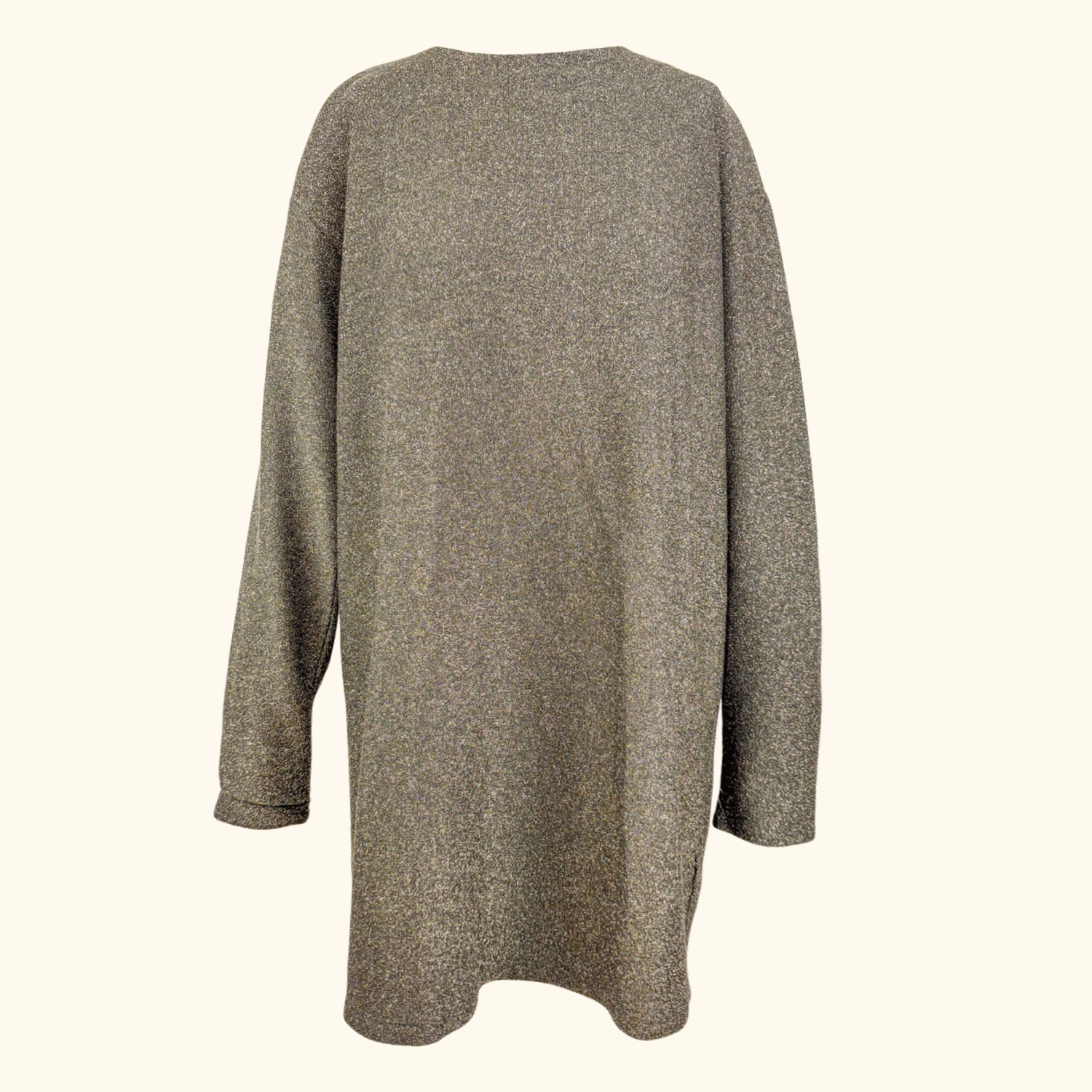 &amp; Other Stories Khaki Green Sparkle Long Sleeve Dress - Size 12 &amp; Other Stories