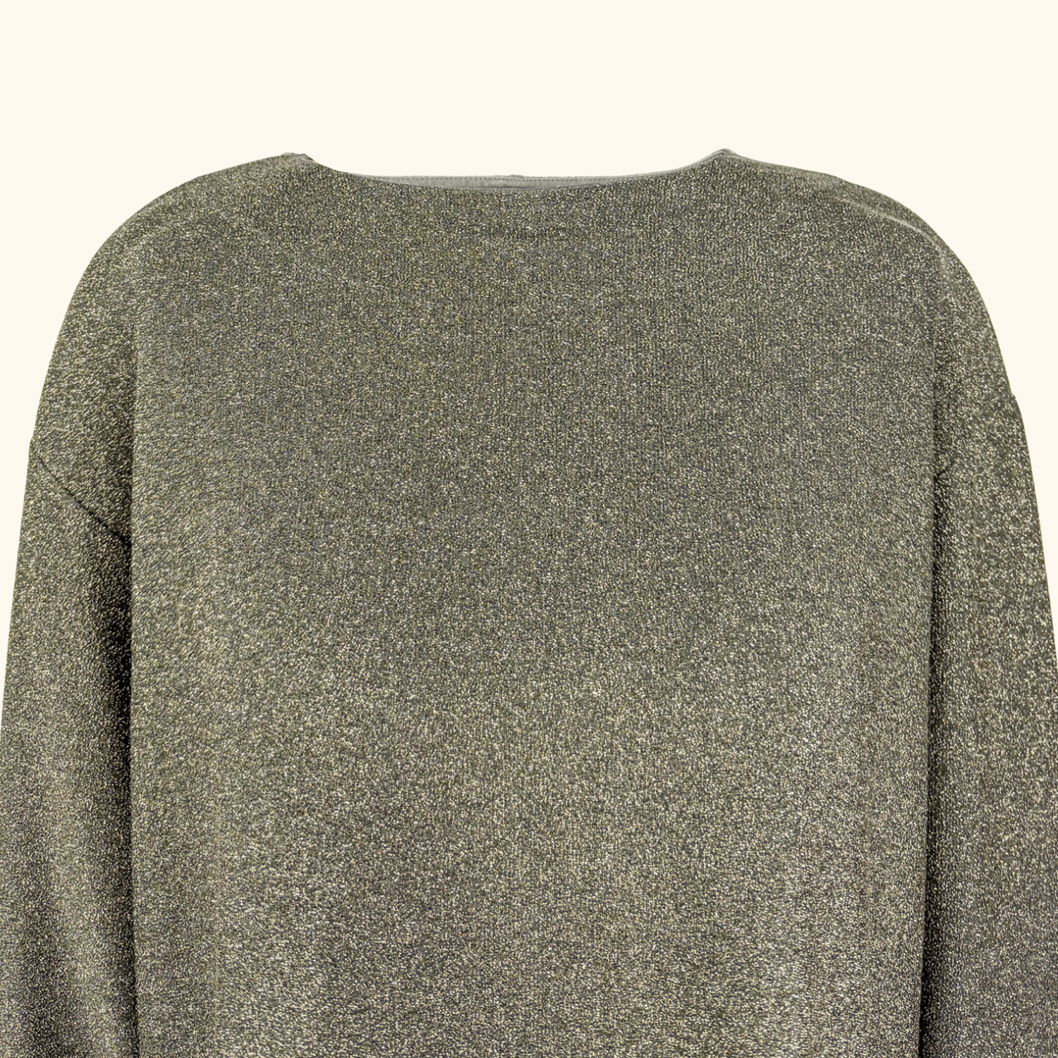 &amp; Other Stories Khaki Green Sparkle Long Sleeve Dress - Size 12 &amp; Other Stories