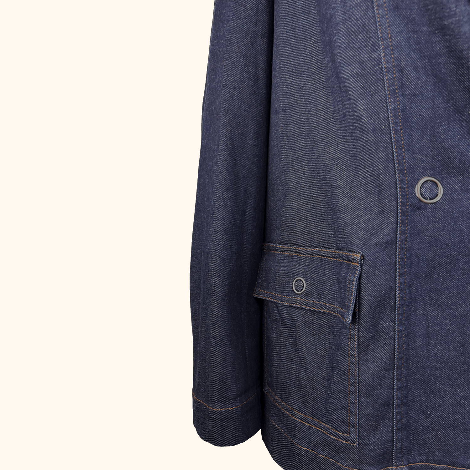 Whistles Joanna Blue Denim Blazer - Size 12 Whistles