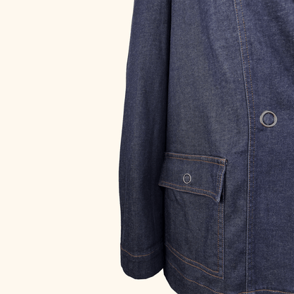 Whistles Joanna Blue Denim Blazer - Size 12 Whistles