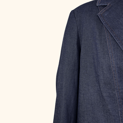 Whistles Joanna Blue Denim Blazer - Size 12 Whistles