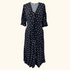 Somerset By Alice Temperley Star Print Black Midi Dress - Size 12 Alice Temperely