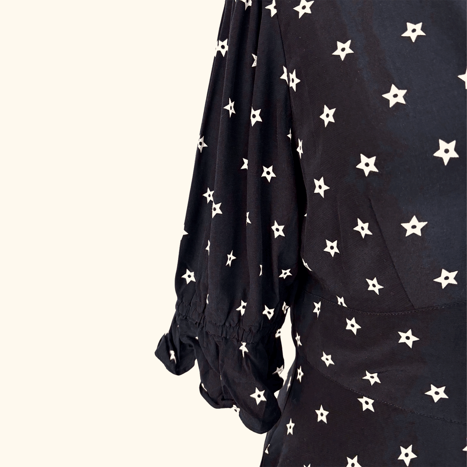 Somerset By Alice Temperley Star Print Black Midi Dress - Size 12 Alice Temperely