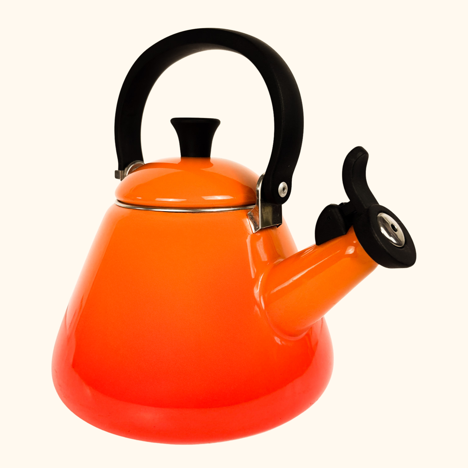 Le Creuset Volcanic Orange Kone Kettle 1.6L Le Creuset