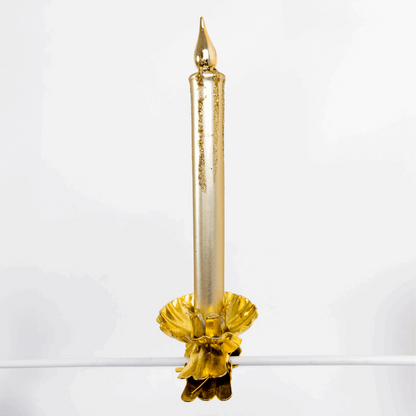 Red and Gold Clip on Candle Tree Decorations Set of 5 Sunshine Thrift