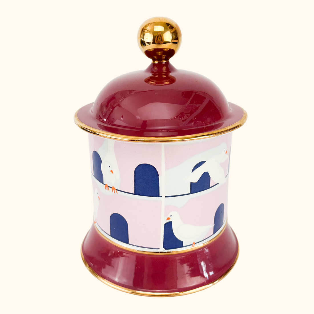 Carlton Ware Lustre Dovecote Vintage Storage Jar Carlton Ware