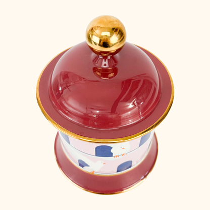 Carlton Ware Lustre Dovecote Vintage Storage Jar Carlton Ware