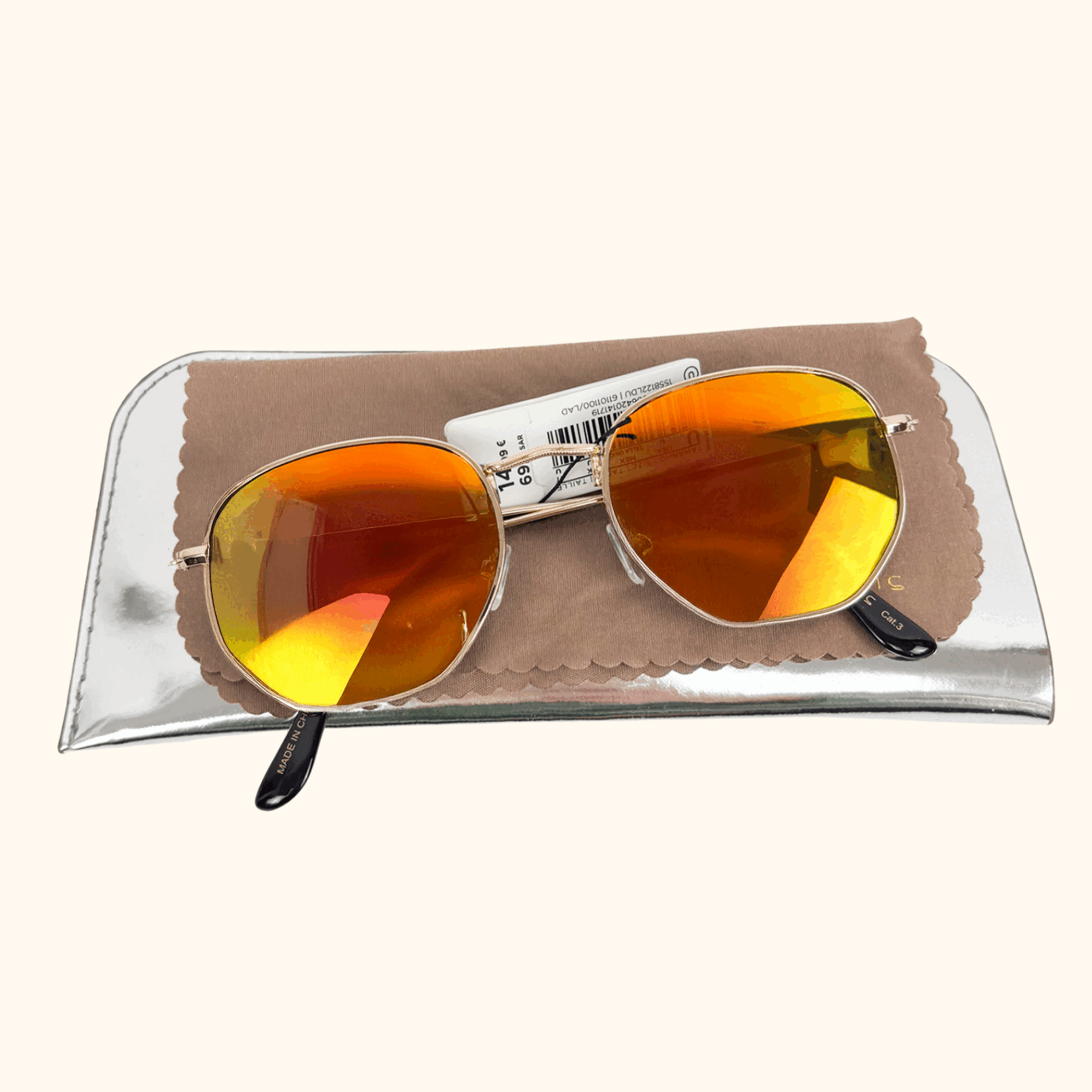 Parfois Hexagon Mirrored Sunglasses Parfois