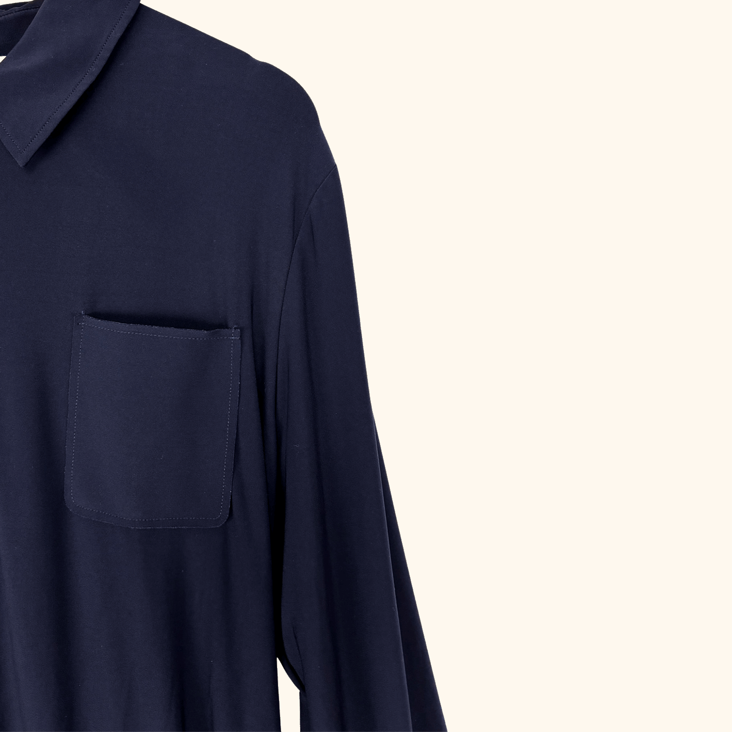 Whistles Navy Blue Tailored Jersey Jumpsuit Cropped Leg - Size 16 Whistles