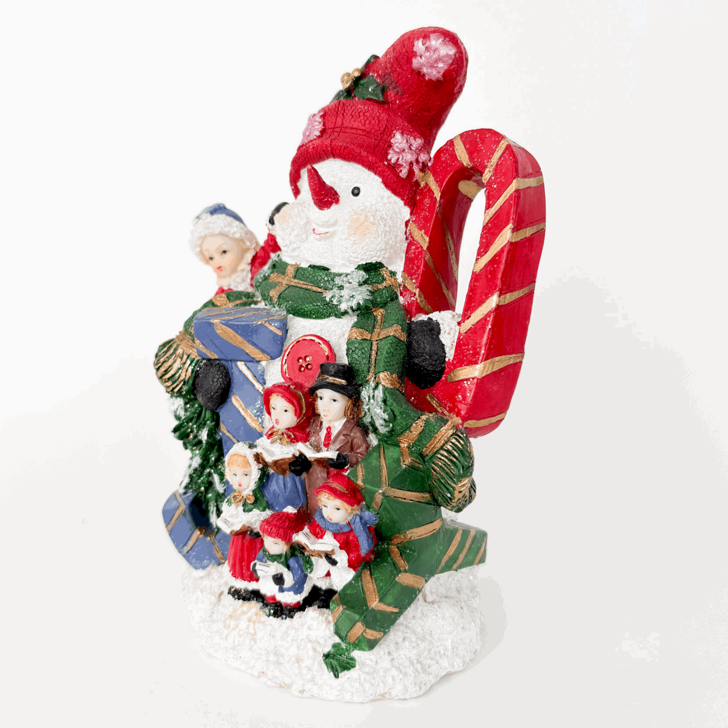 Resin Snowman Christmas Ornaments Set of 2 Sunshine Thrift