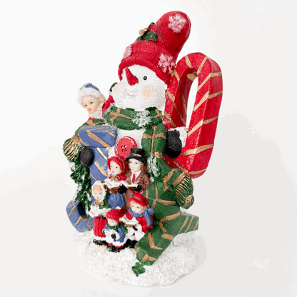 Resin Snowman Christmas Ornaments Set of 2 Sunshine Thrift