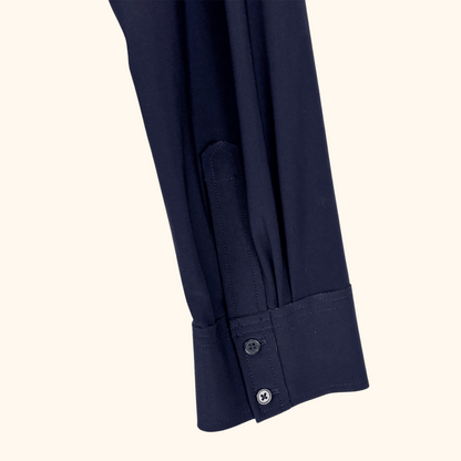 Whistles Navy Blue Tailored Jersey Jumpsuit Cropped Leg - Size 16 Whistles