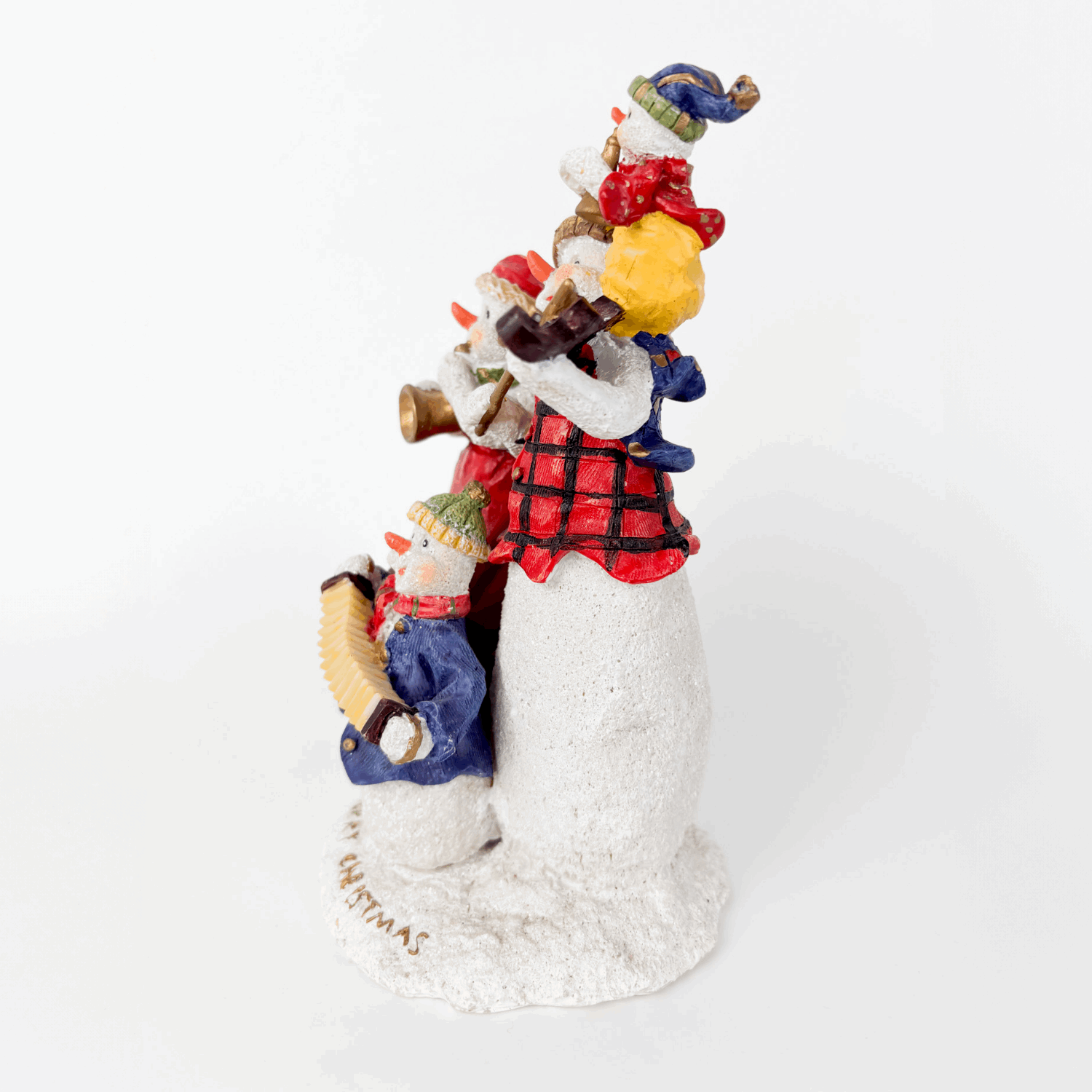 Resin Snowman Christmas Ornaments Set of 2 Sunshine Thrift