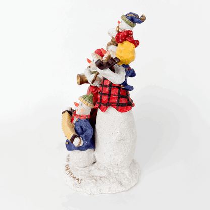 Resin Snowman Christmas Ornaments Set of 2 Sunshine Thrift