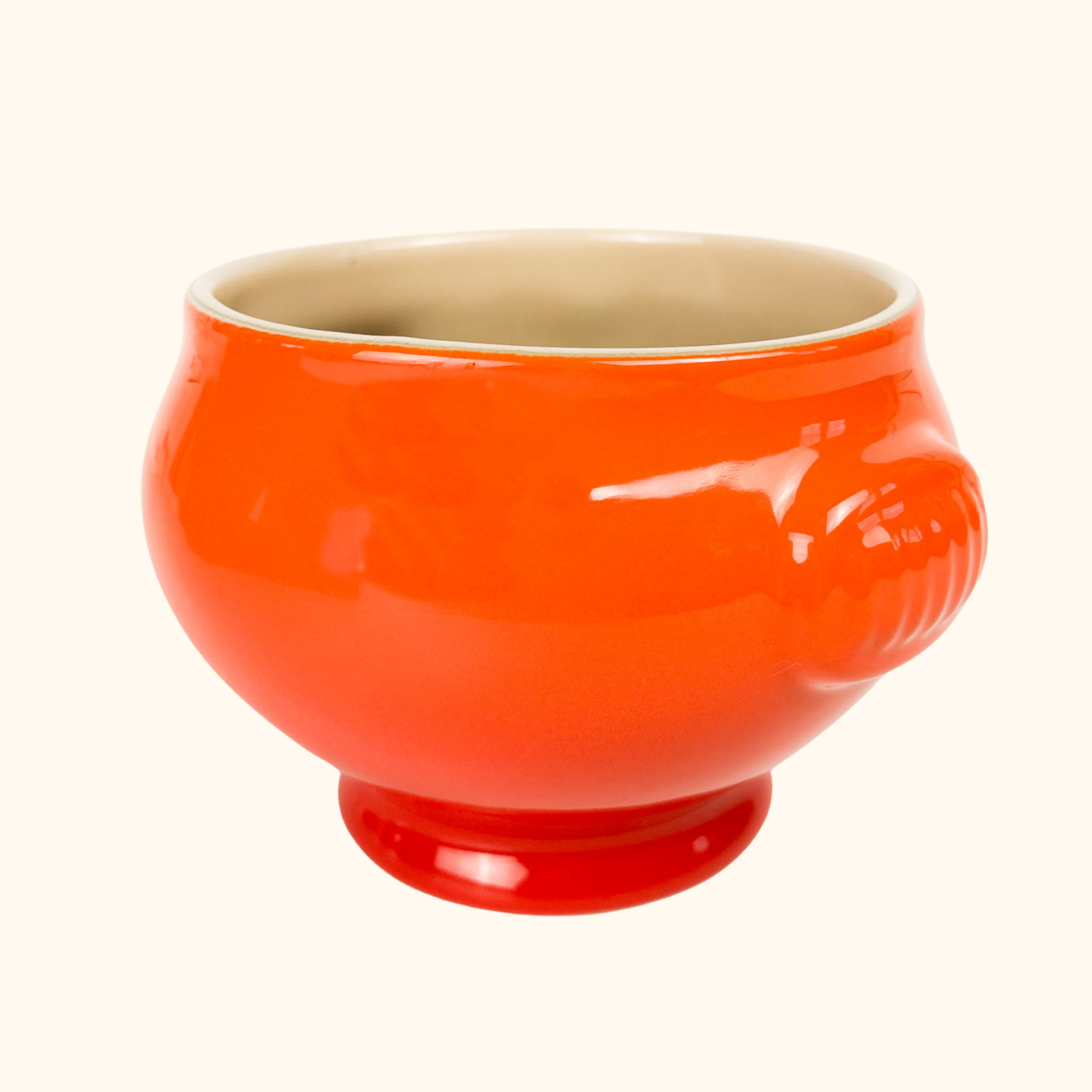 Le Creuset Volcanic Orange Stoneware Soup Bowl Le Creuset