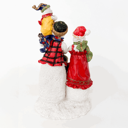 Resin Snowman Christmas Ornaments Set of 2 Sunshine Thrift