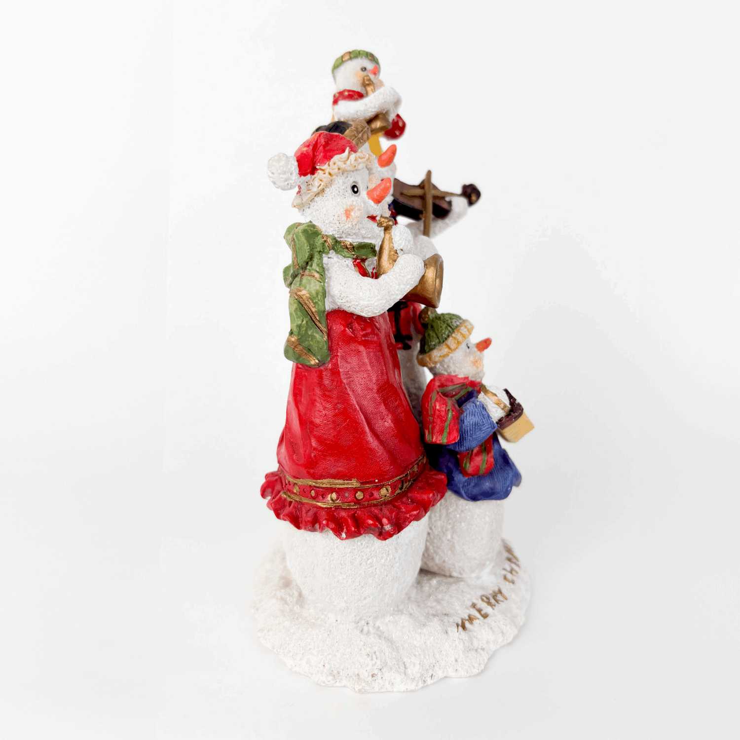 Resin Snowman Christmas Ornaments Set of 2 Sunshine Thrift