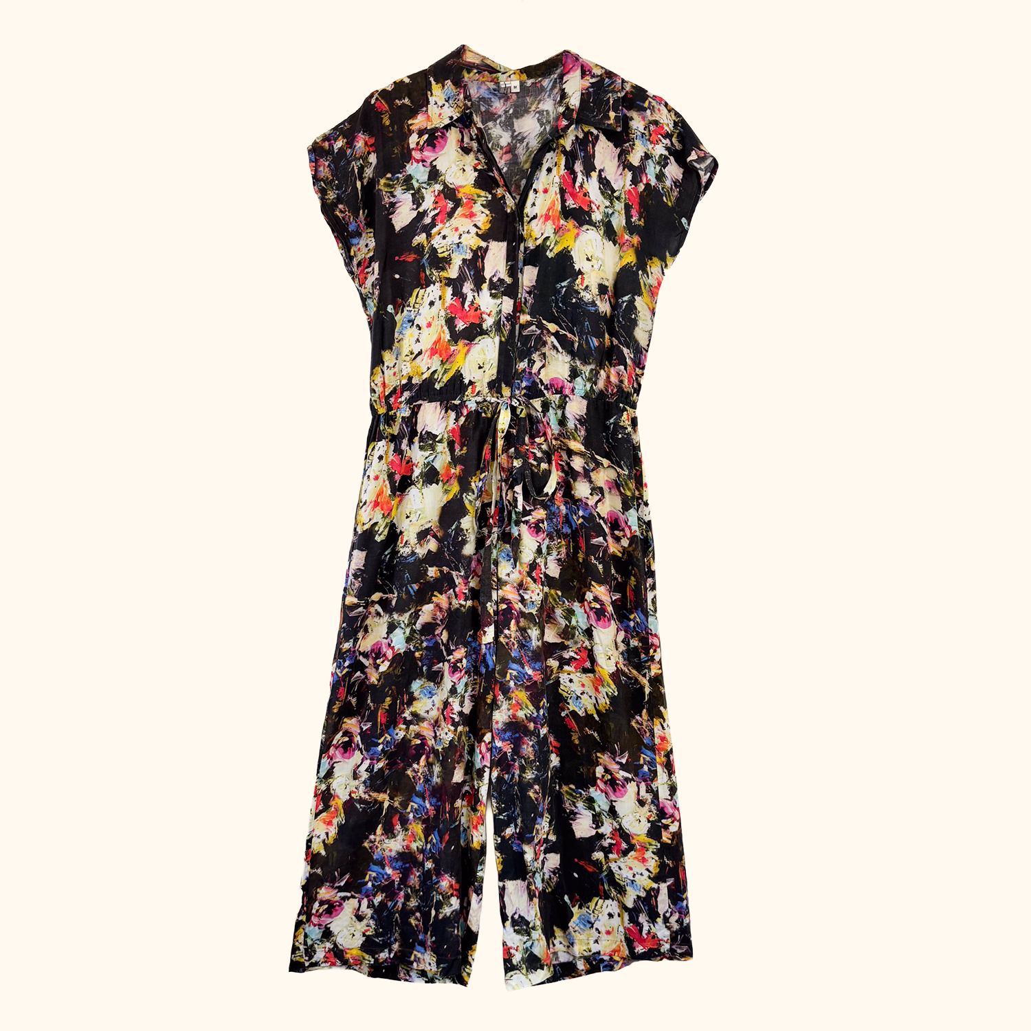Bl^nk London Tie Dye Cropped Jumpsuit - Size Medium