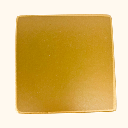 Pimpernel Plain Gold Cork Coasters Set of 6 Pimpernel
