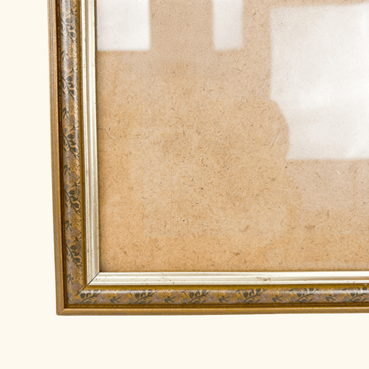Metallic Gold Floral Wood Picture Frame 8x10inch