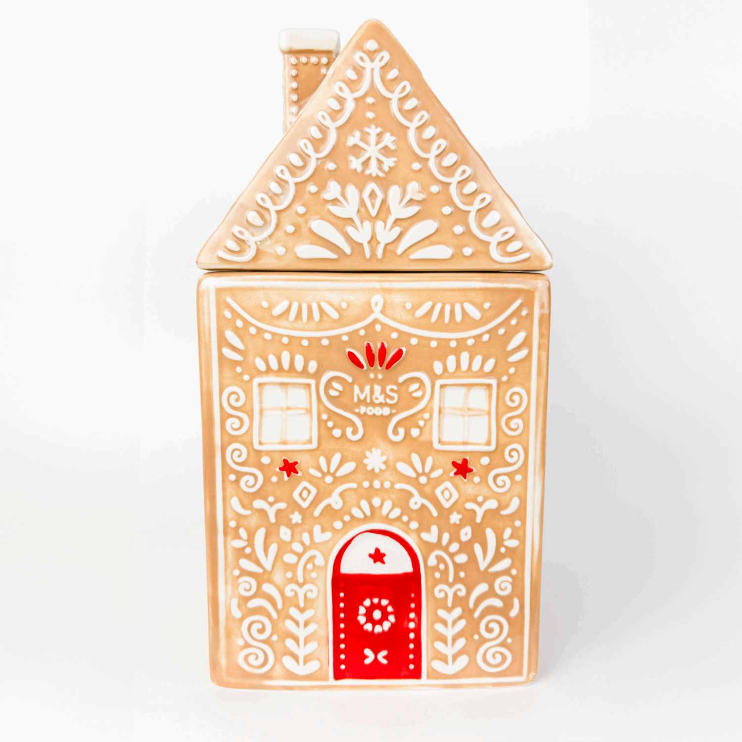Marks and Spencer Gingerbread House Ceramic Cookie Jar M&amp;S