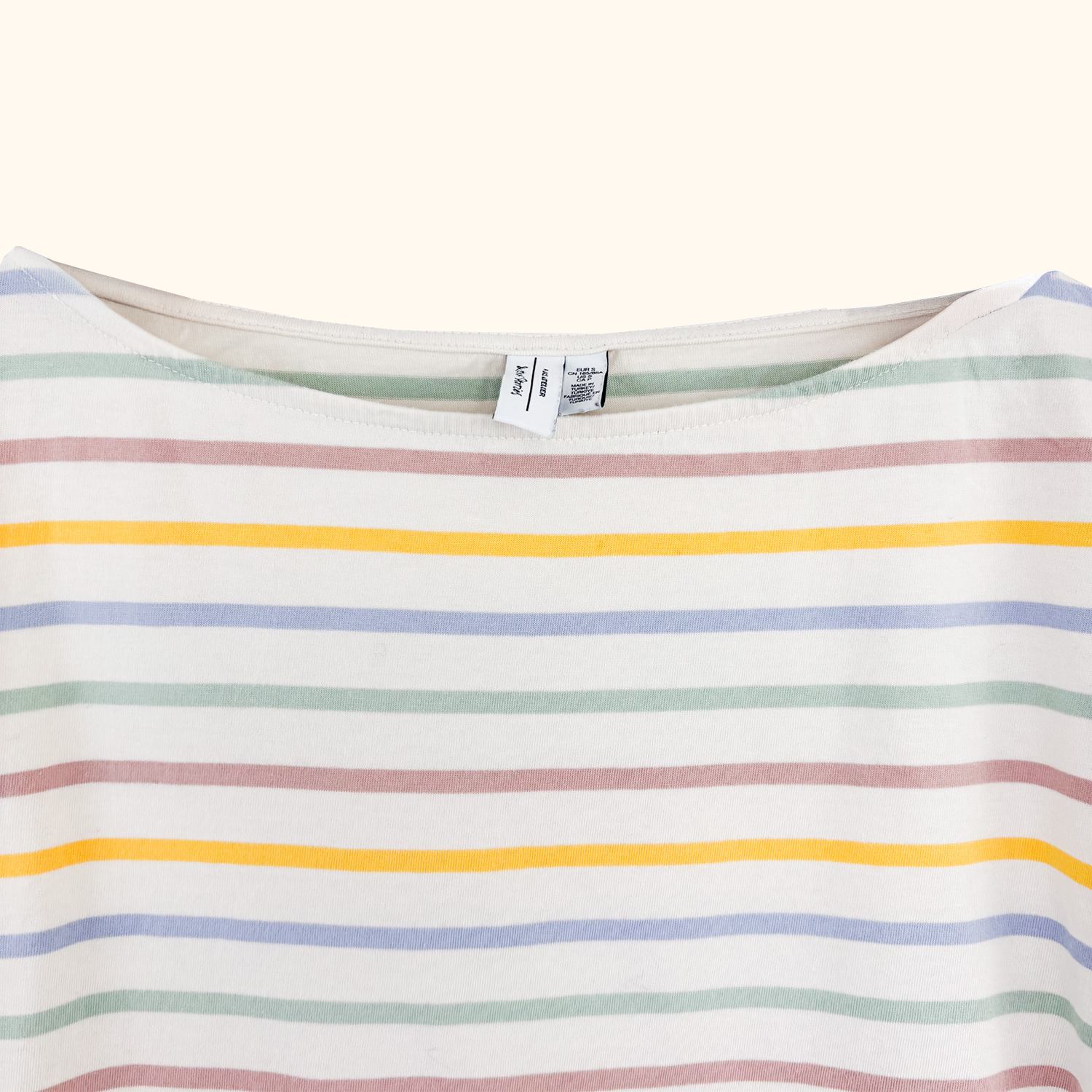 &amp; Other Stories Pastel Stripe Long Sleeve Top - Size Small