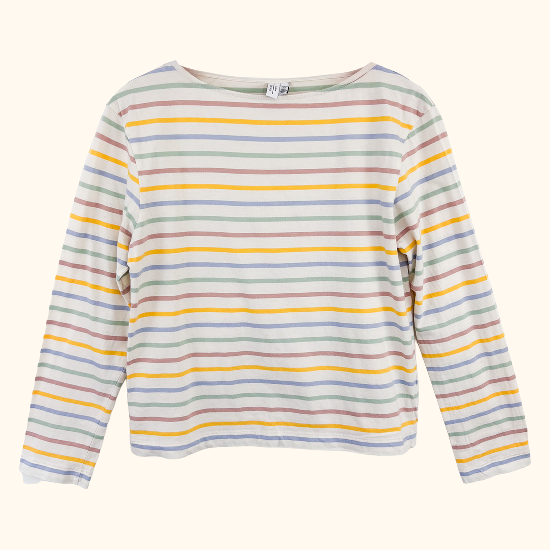 &amp; Other Stories Pastel Stripe Long Sleeve Top - Size Small