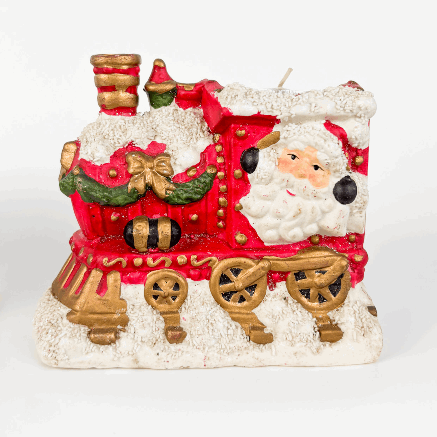 Vintage Ceramic Christmas Train Tea Light Holder 4 Piece Sunshine Thrift