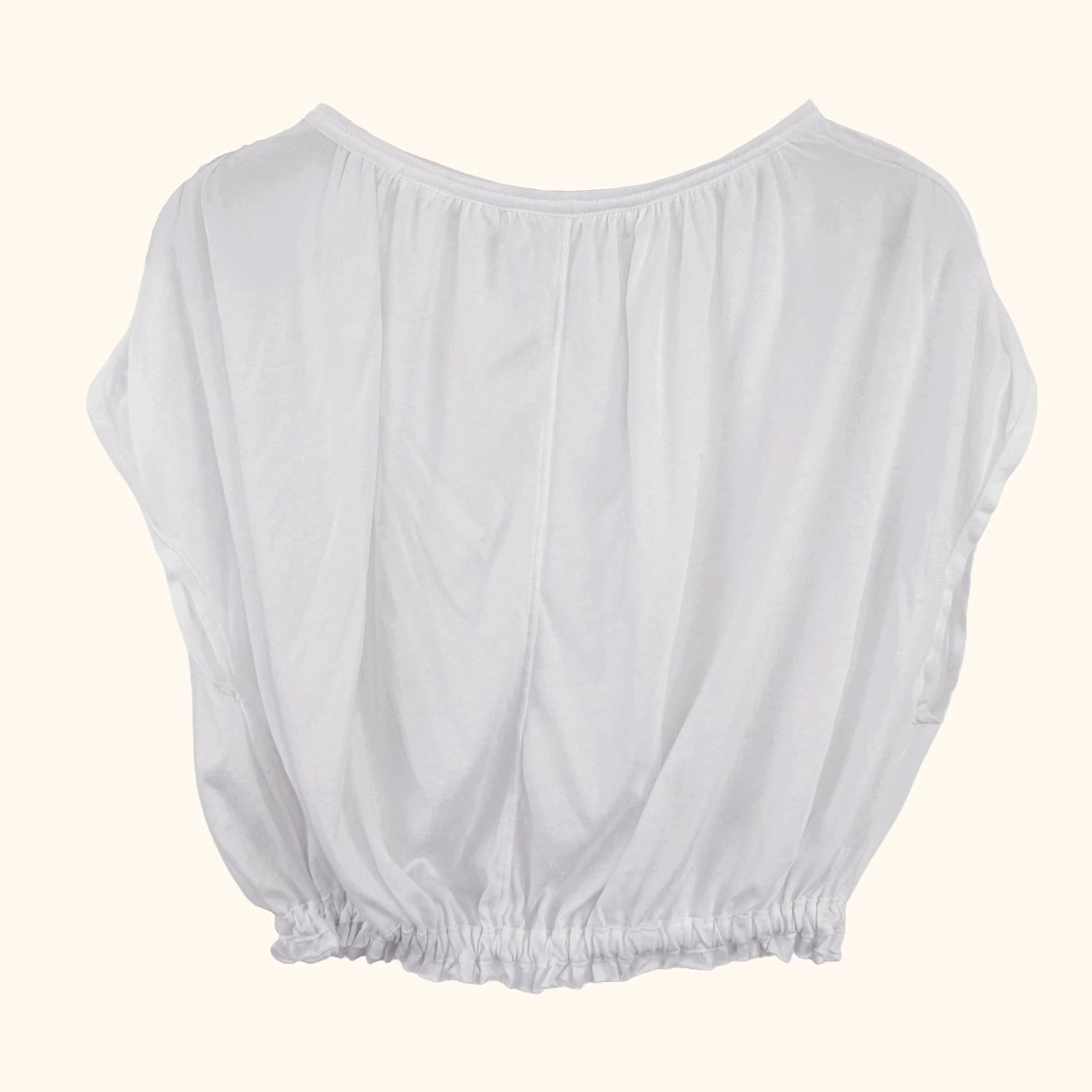 We The Free White Gathered Top - Size XS