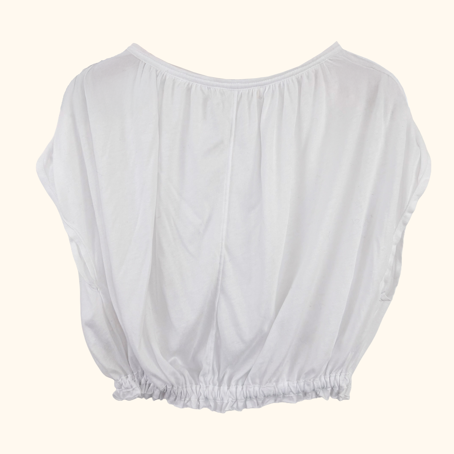 We The Free White Gathered Top - Size XS