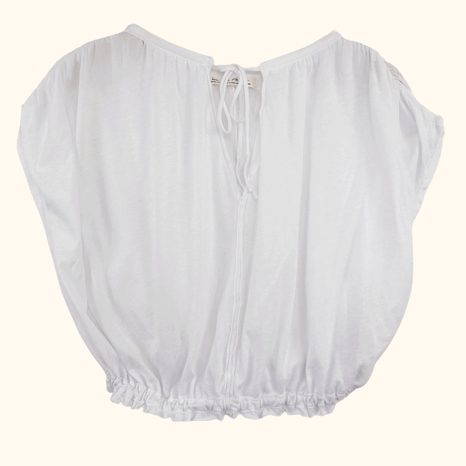 We The Free White Gathered Top - Size XS