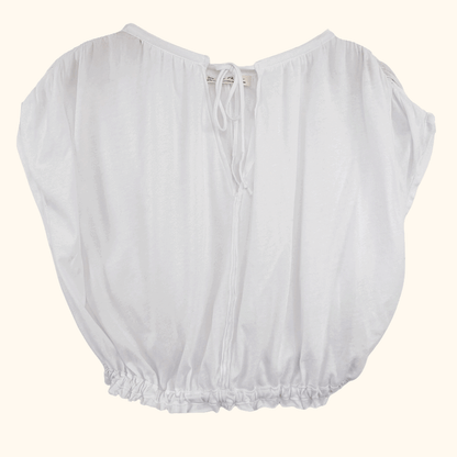We The Free White Gathered Top - Size XS