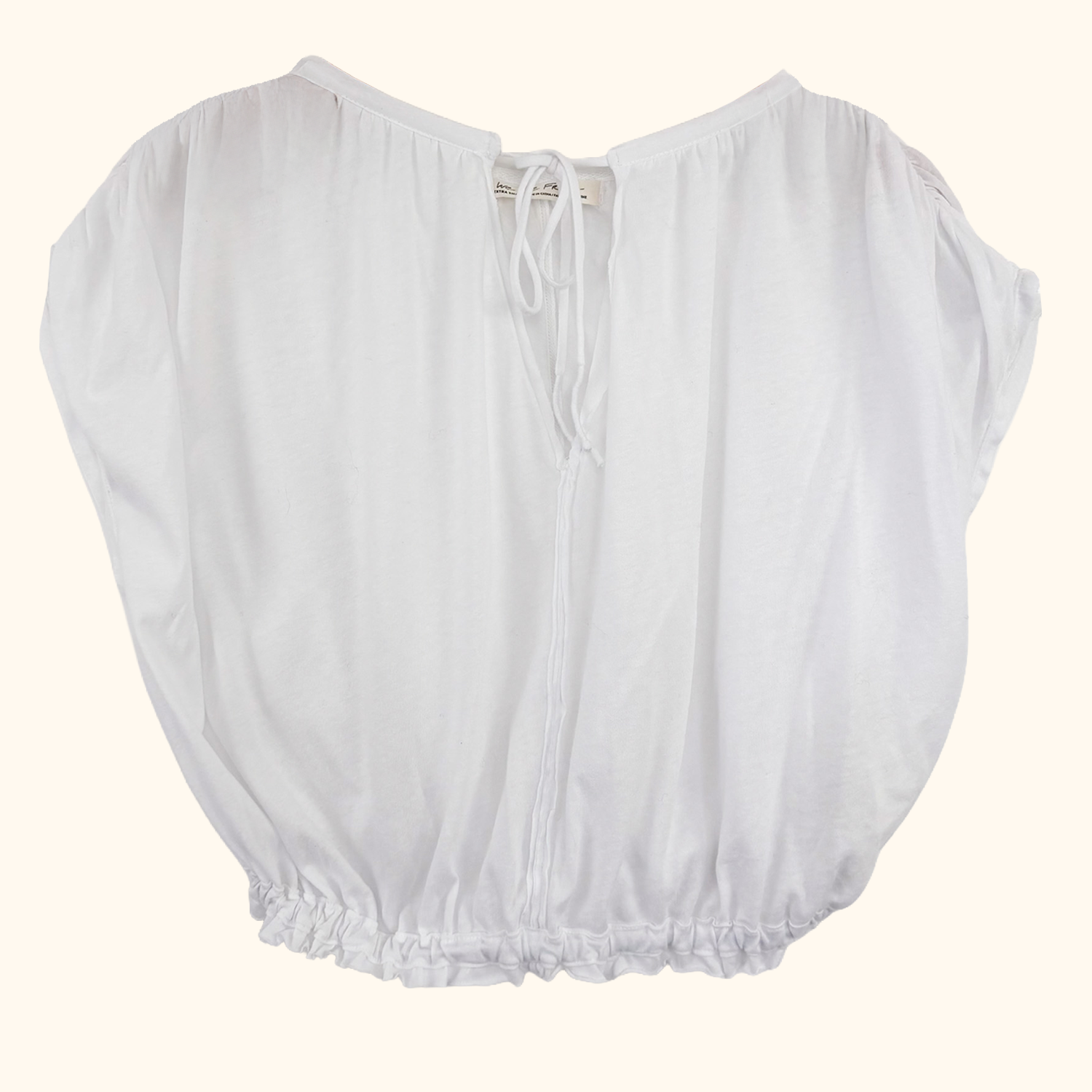 We The Free White Gathered Top - Size XS