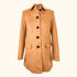 H&M Camel Brown Recycled Wool Blend Pea Coat - Size 8 H&M