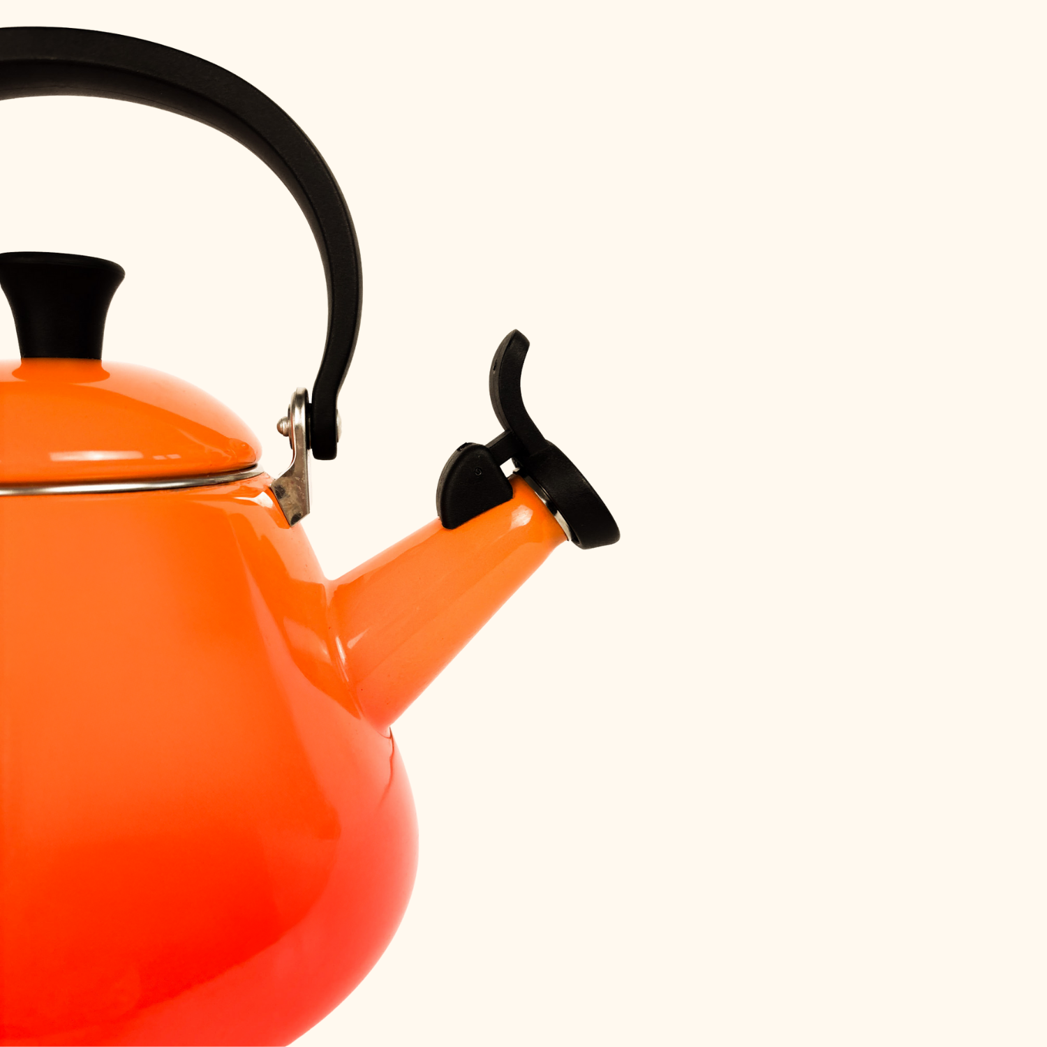 Le Creuset Volcanic Orange Kone Kettle 1.6L Le Creuset