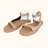 Reiss Gabi Tan Leather Plait Sandals - Size 5