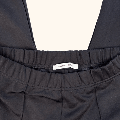 Samsoe Samsoe Elasticated Black Trousers - Size Small