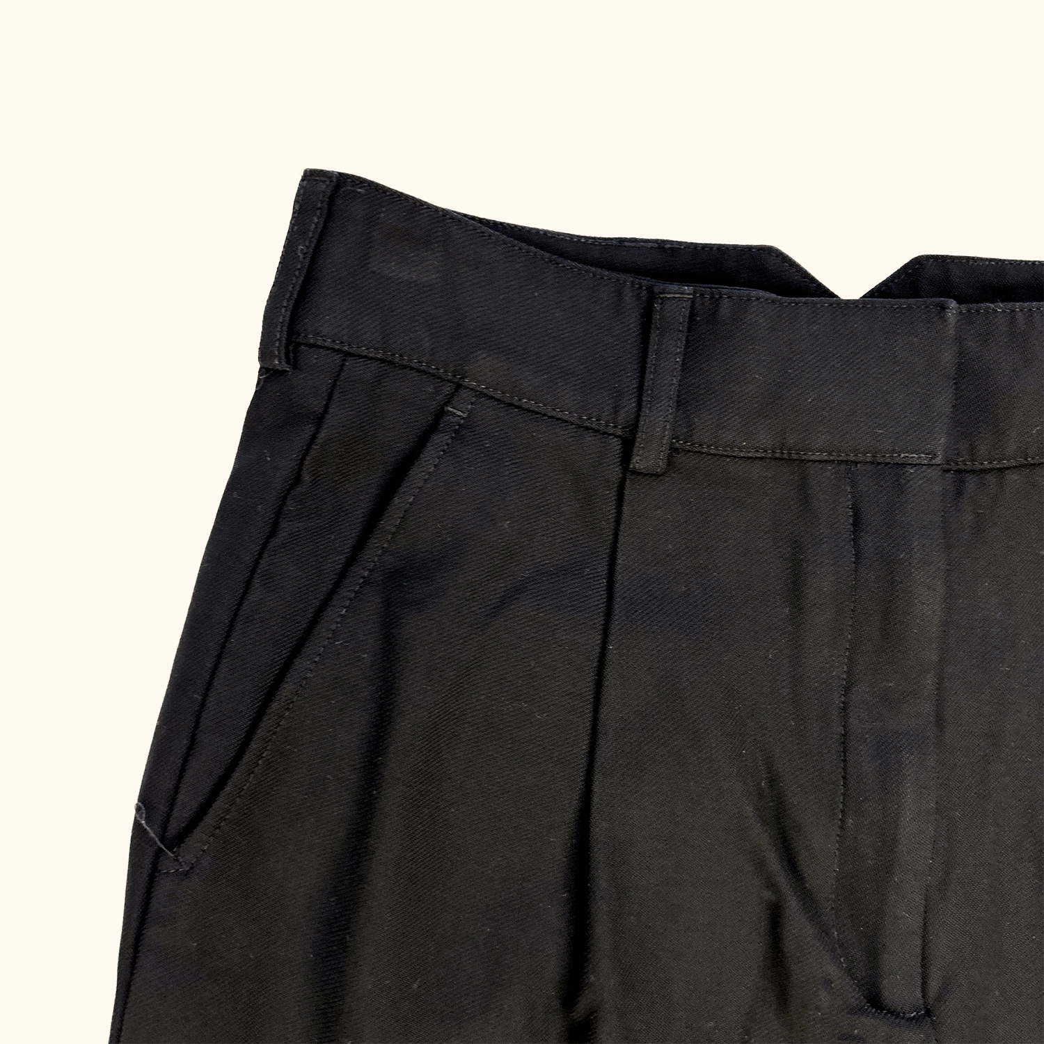 Tara Jarmon Wool Blend Black Tailored Trousers - Size 10