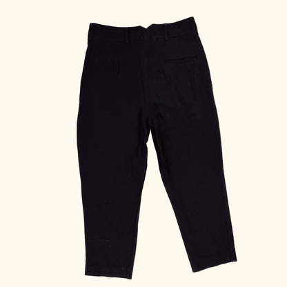 Tara Jarmon Wool Blend Black Tailored Trousers - Size 10