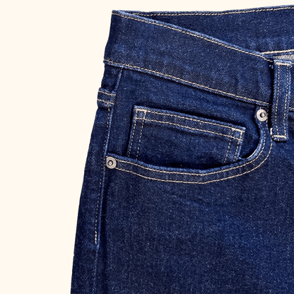 Uniqlo Dark Denim Slim Fit Straight Ankle Jeans - Size 27inch