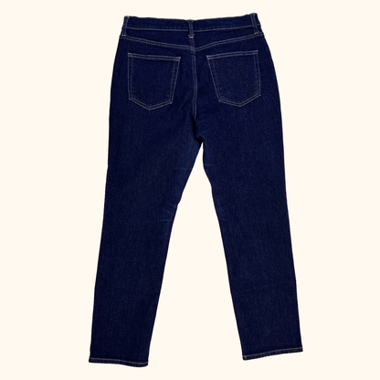 Uniqlo Dark Denim Slim Fit Straight Ankle Jeans - Size 27inch