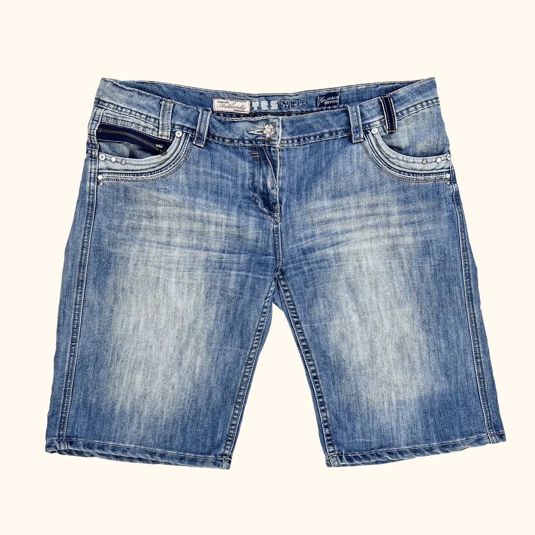 New Look Yes Yes Boyfriend Denim Shorts - Size 16