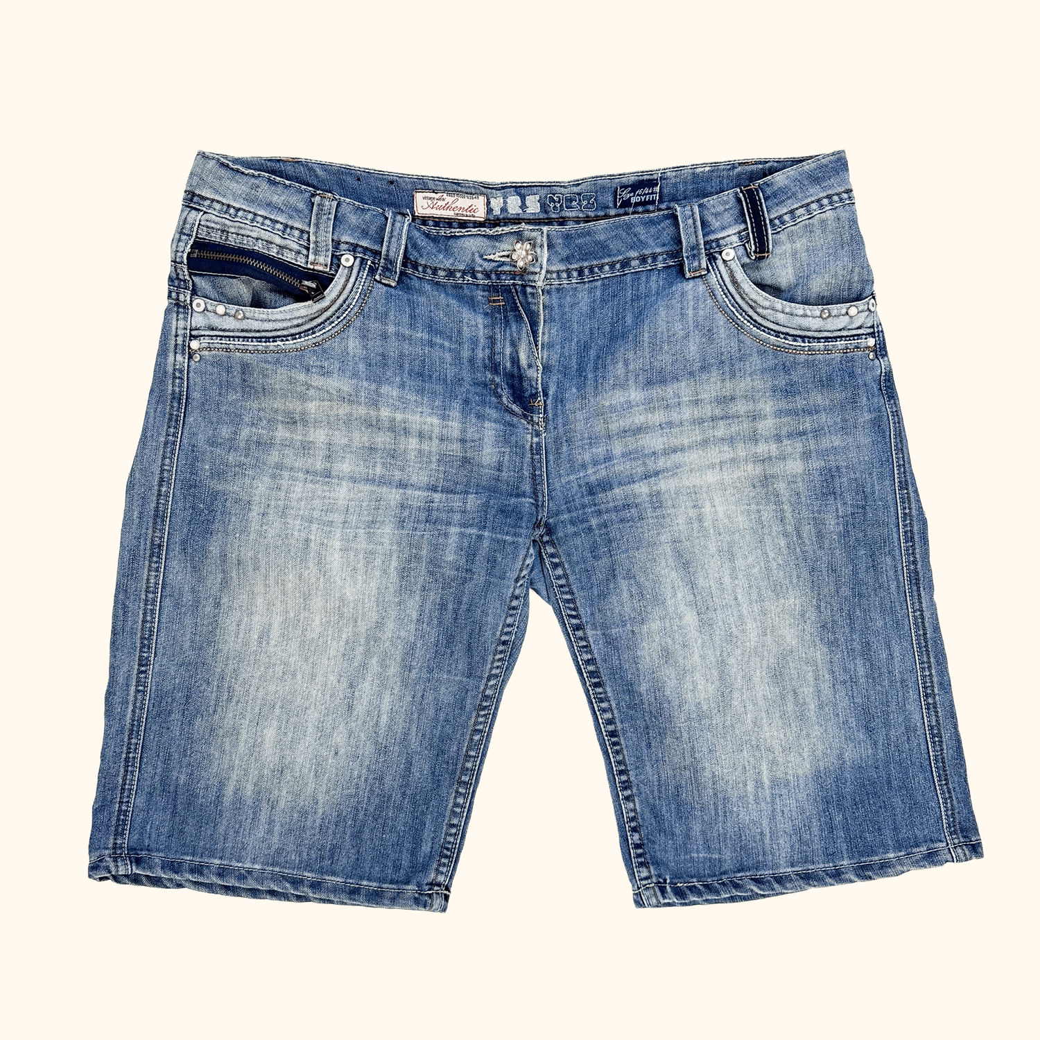 New Look Yes Yes Boyfriend Denim Shorts - Size 16