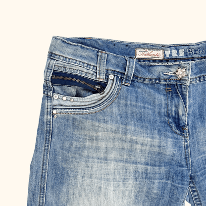 New Look Yes Yes Boyfriend Denim Shorts - Size 16