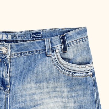 New Look Yes Yes Boyfriend Denim Shorts - Size 16
