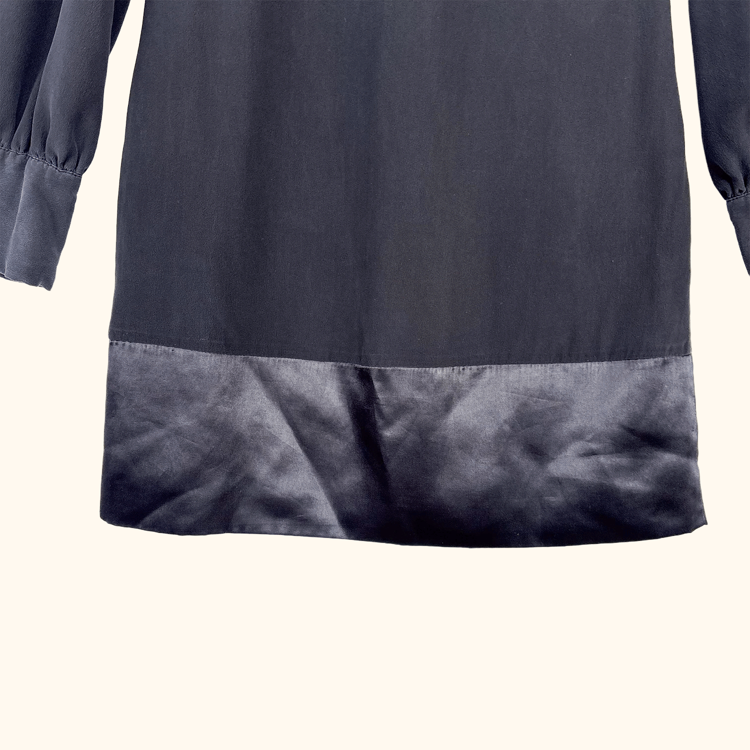 Reiss Black Silk Long Sleeve Dress - Size 6