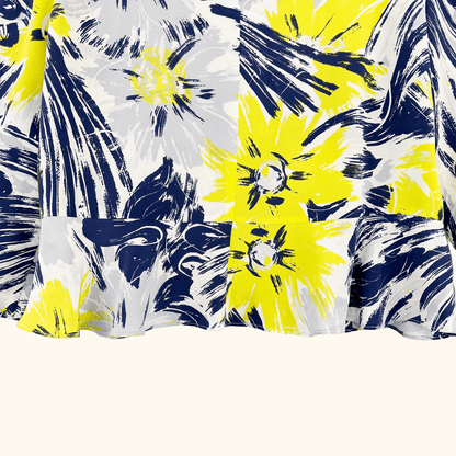 Whistles Abstract Floral Silk Blouse - Size 8