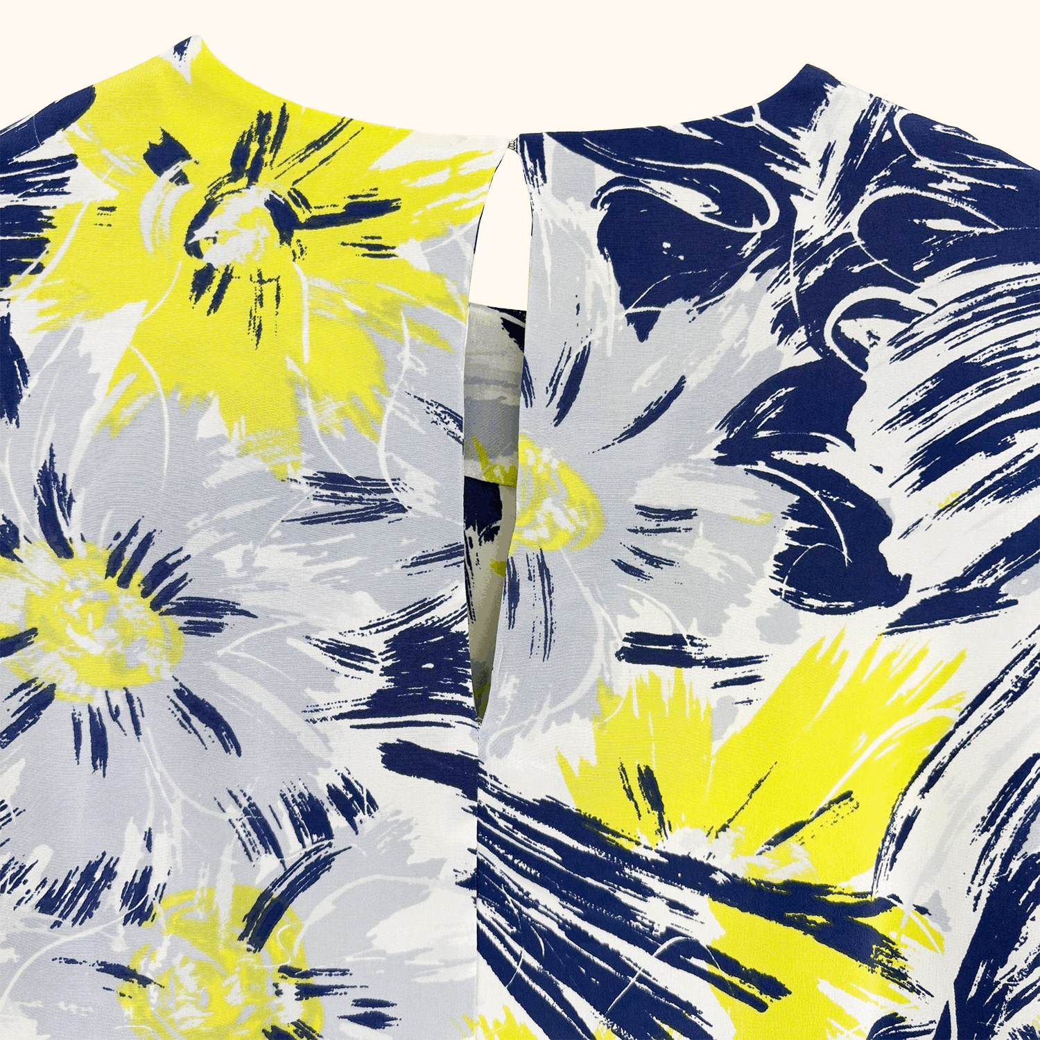 Whistles Abstract Floral Silk Blouse - Size 8