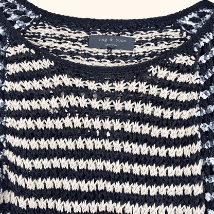 Rag &amp; Bone Open Weave Slouch Jumper - Size Medium