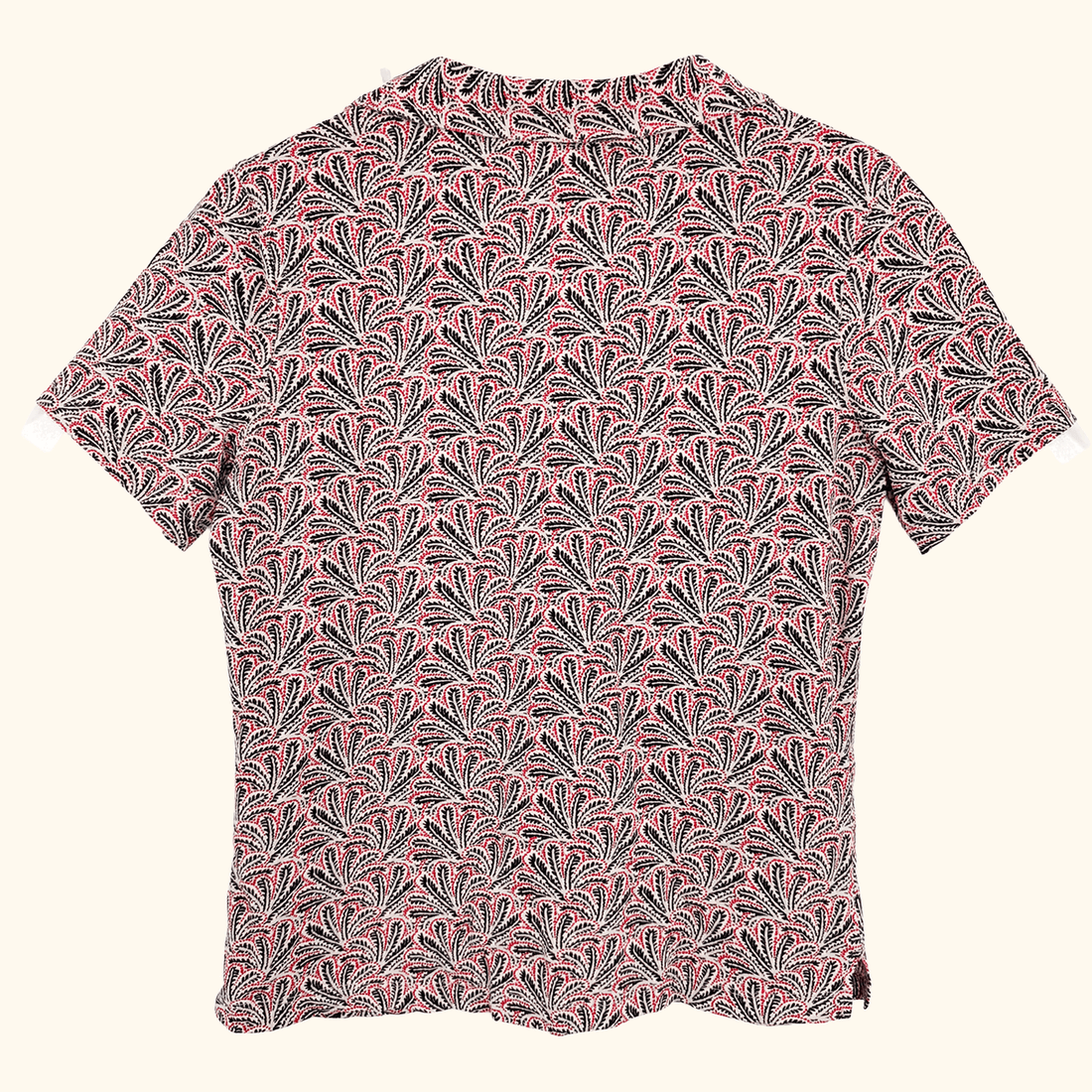 White Stuff Leaf Print Short Sleeve Shirt - Size 12